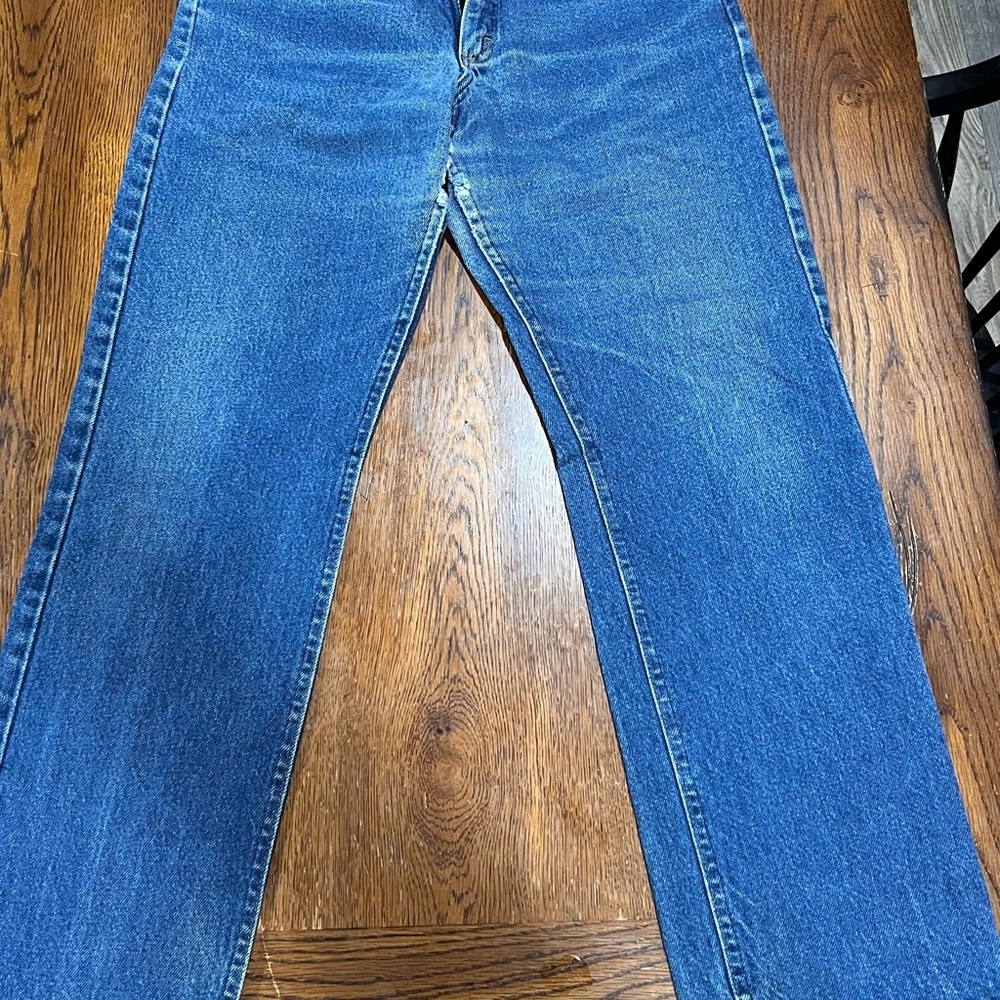 Lee Rider vintage Men's Straight Fit Blue Jeans